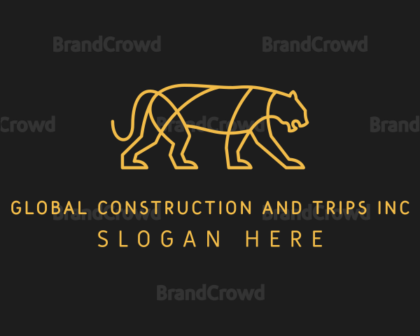 Golden Lion Feline Logo