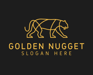 Golden Lion Feline logo design