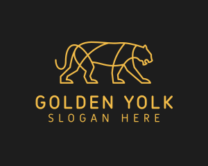 Golden Lion Feline logo design