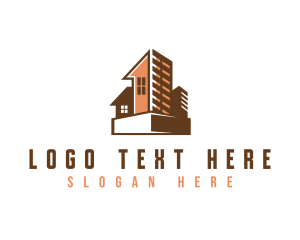 Building - Building Condominium Property logo design