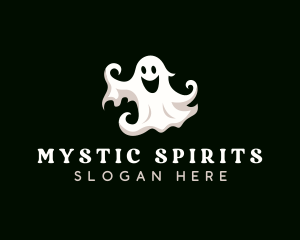 Paranormal - Haunted Halloween Ghost logo design