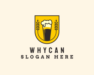 Wheat Malt Beer Bar Logo