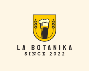 Brewer - Wheat Malt Beer Bar logo design