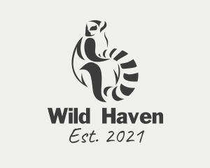 Wild Lemur Animal logo design