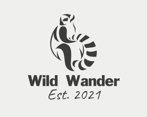 Wild Lemur Animal logo design