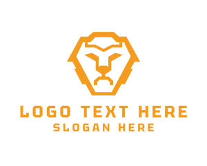 Clan - Modern Robotic Lion logo design