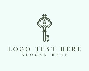 Lock - Real Estate Key logo design