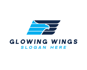 Aviation Eagle Wings logo design