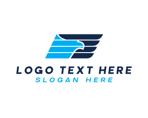 Logistics - Aviation Bird Wings logo design