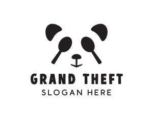 Bear - Panda Spoon Restaurant logo design