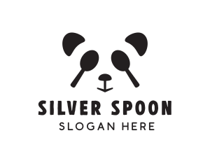 Panda Spoon Restaurant logo design