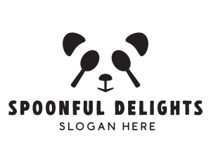 Panda Spoon Restaurant logo design