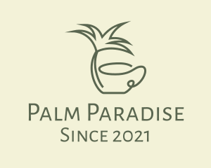 Palm Tree Cafe  logo design