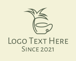 Organic Coffee - Palm Tree Cafe logo design