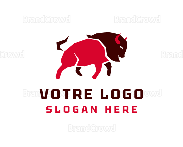 Wild Bison Livestock Logo