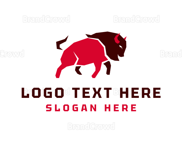 Wild Bison Livestock Logo