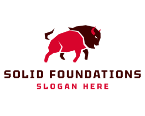 Wild Bison Livestock Logo