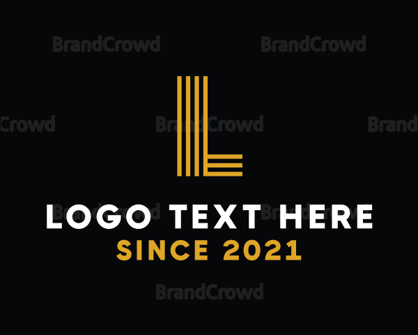 Yellow L Letter Logo | BrandCrowd Logo Maker Logo
