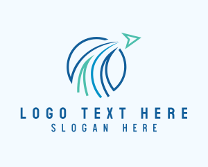 Enterprise - Shipping Trade Arrow logo design