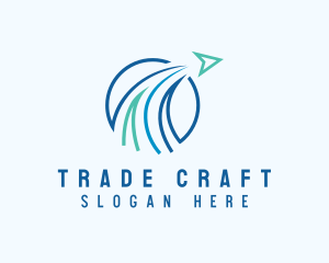 Trade - Shipping Trade Arrow logo design