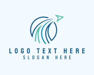 Marketing - Shipping Trade Arrow logo design