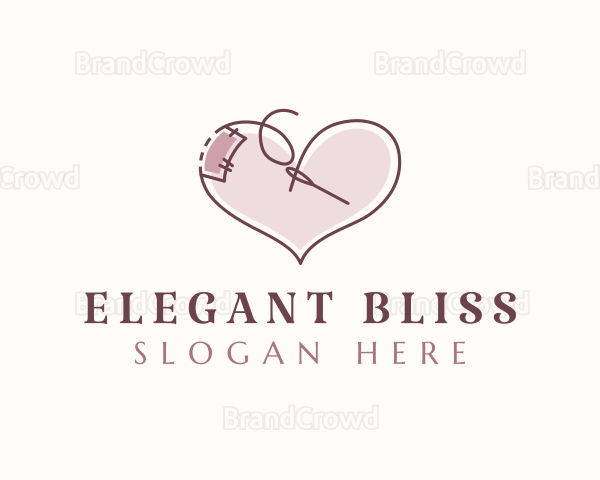 Heart Sewing Thread Logo