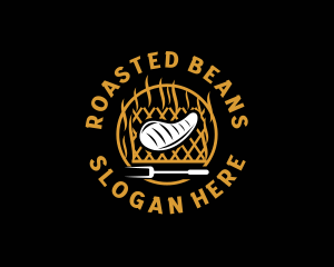 Roasted - Steak Grill Restaurant logo design