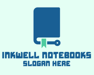 Notebook - Blue Circuit Book logo design