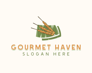 Satay Grill Skewer logo design