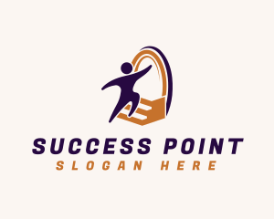 Achievement - Human Leadership Achiever logo design