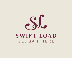 Luxury Beauty Startup Letter SL logo design