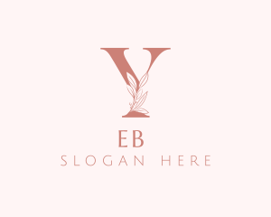 Letter Y - Elegant Leaves Letter Y logo design