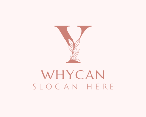 Luxurious - Elegant Leaves Letter Y logo design