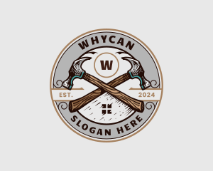 Woodworking - Construction Hammer Handyman logo design