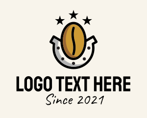 Coffee Bean - Horse Shoe Cafe logo design