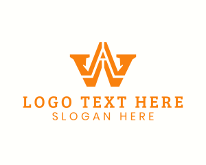 Monogram - Creative Enterprise Letter WA logo design