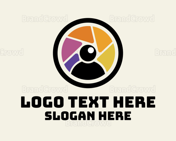 Colorful Shutter Photobooth Logo