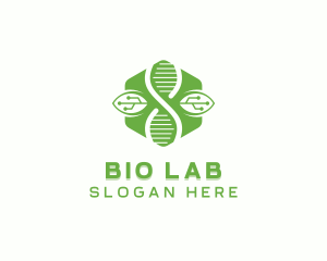 Biology - Science Leaf Hexagon logo design