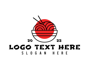 Food Service - Japanese Ramen Noodles logo design