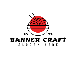 Japanese Ramen Noodles logo design