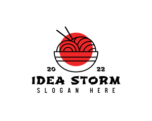 Japanese Ramen Noodles logo design