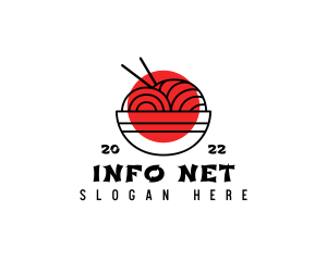 Japanese Ramen Noodles logo design