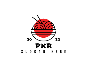 Japanese Ramen Noodles logo design