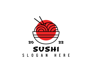 Japanese Ramen Noodles logo design