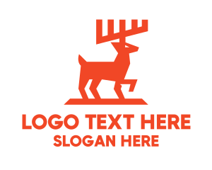 Alone - Wildlife Deer Hunting logo design