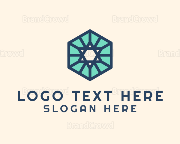 Simple Hexagon Star Logo