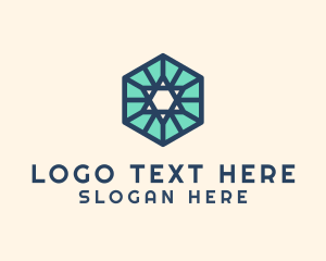 Simple - Simple Hexagon Star logo design