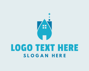 House Cleaning Droplet Logo