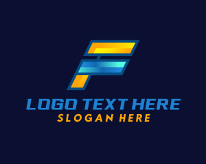 Racing Delivery Logistics Logo