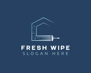 Wipe - House Sanitation Squeegee logo design